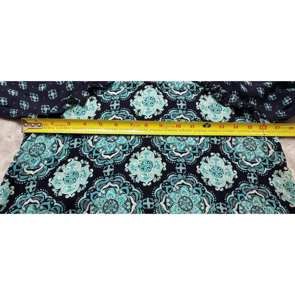 Justice Mini Boho Keyhole Dress/Top 3/4 inch Sleeves Juniors Size 16